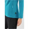 Sweatshirt com capuz Viking Jukon Lady S, sweatshirt com capuz midlayer para mulher, verde relva, Polartec, tamanho S