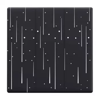 Cobertura decorativa para interruptor tátil Sonoff T5-3C-86 — padrão estrela, painel de parede