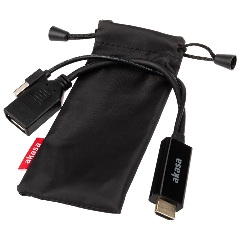 Cabo adaptador HDMI para DisplayPort Akasa AK-CBHD24-25BK