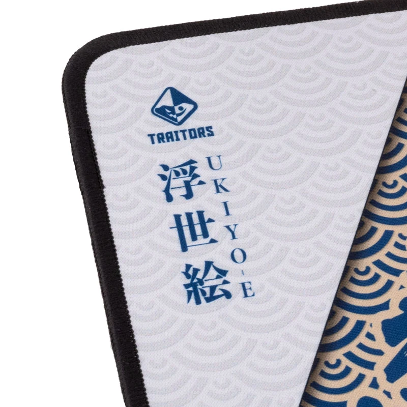 Tapete de rato Traitors UKIYO-E Speed (TRDUKI35M) — superfície de baixo atrito, tapete Gaming retangular