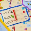 Conjunto de aprendizagem Montessori de escrita com caneta e 18 placas