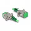 Acoplador híbrido de fibra ótica DeLOCK LC simplex conector macho para conector fêmea SC simplex verde