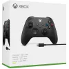 Comando sem fios Microsoft Xbox + cabo USB-C preto gamepad analógico / digital PC, Xbox One, Xbox One S, Xbox One X, Xbox Series S, Xbox Series X