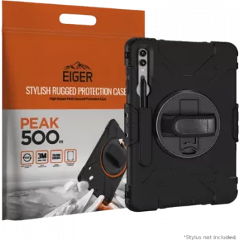 Capa Eiger Peak 500m Galaxy Tab S9+ preta - tablet (EGPE00164)