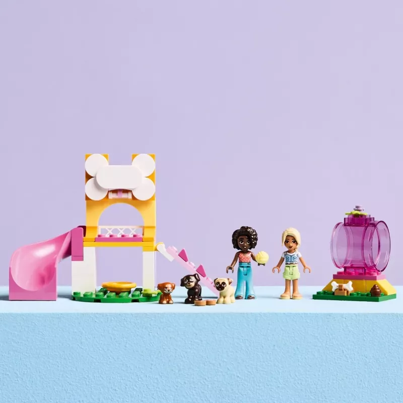 Brinquedo de construção LEGO Friends Parque de recreio para cachorros conjunto 42665, 66 peças, 2 minifiguras, idade 4+