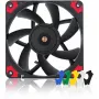 Ventoinha para caixa fina Noctua NF-A12x15 PWM de 120 mm, 15 mm de espessura, 12 V, PWM, 450–1850 RPM, 94,2 m³/h, 23,9 dB, rolamento SSO