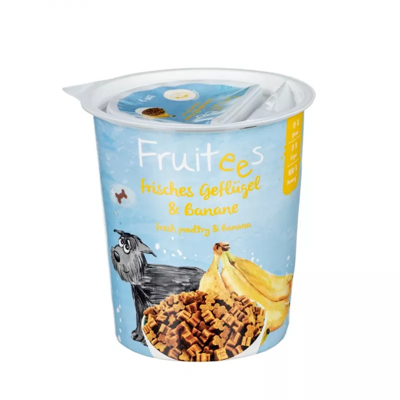 Fruitees 603500200 Guloseima para cães/gatos banana, aves 200 g