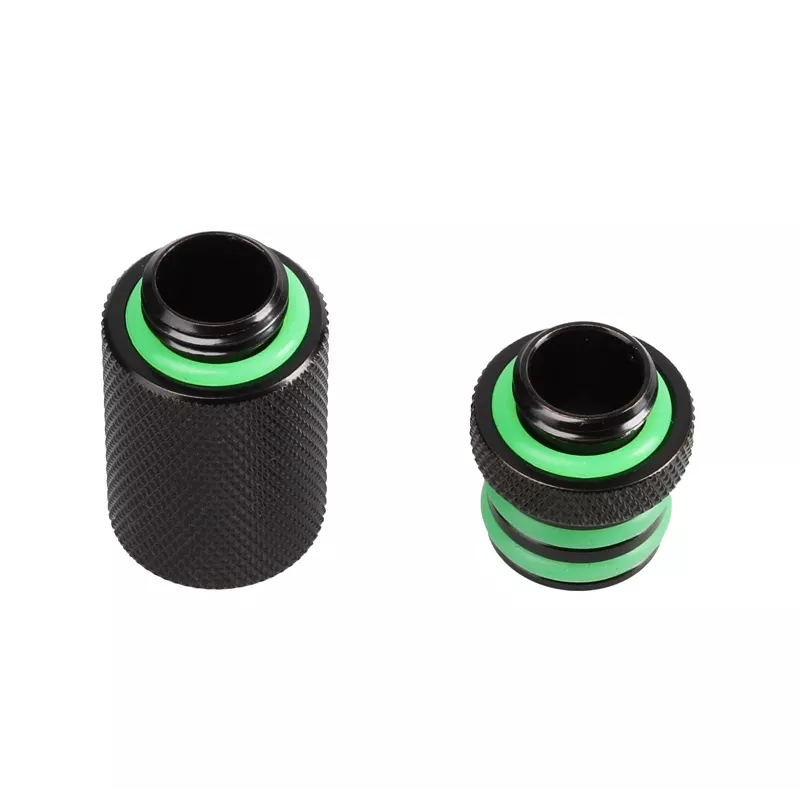 Bitspower Conjunto Direct-Connect reto G1/4 inch macho - extra longo, Preto