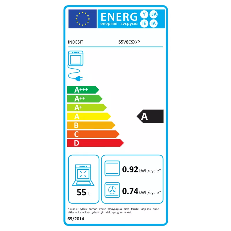 Placa vitrocerâmica Indesit IS5V8CSX/P — placa de 60 cm com 5 zonas vitrocerâmicas