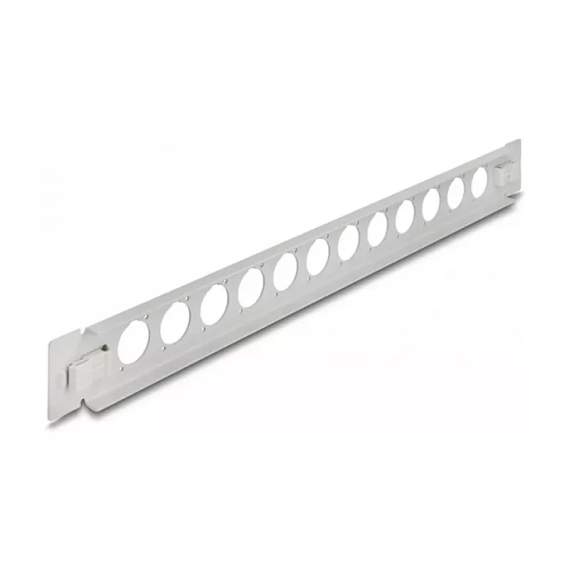Patch panel DeLOCK 19 polegadas D-Type 12 portas sem ferramentas cinzento