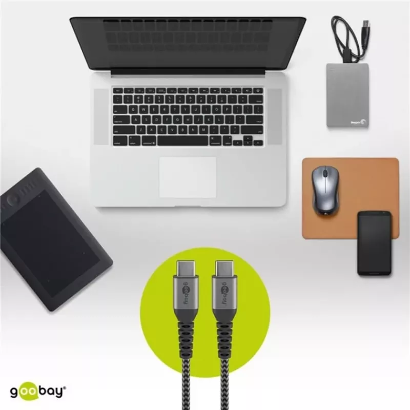Goobay 49301 cabo USB preto