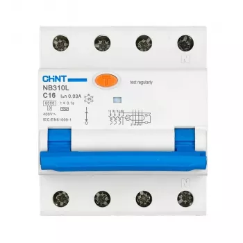Interruptor diferencial Chint NB310L/3N 3P+N C32 30mA proteção contra corrente de fuga e sobrecarga
