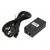 Fonte de alimentação PoE Extralink POE-24-24W-G 24 V 1 A 24 W Gigabit, interior, preto, cabo de alimentação incluído