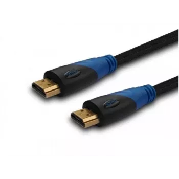 Cabo HDMI SAVIO CL-02 1.5 m — HDMI 1.4, 4096×2160, ARC, Ethernet, contactos dourados