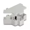 DeLOCK 67043 Suporte Keystone para calha DIN com ligação à terra, cinzento