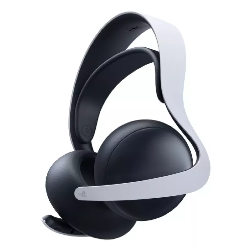 Headset Sony PULSE Elite com fios e sem fios arco de cabeça gaming Bluetooth base de carregamento preto, branco