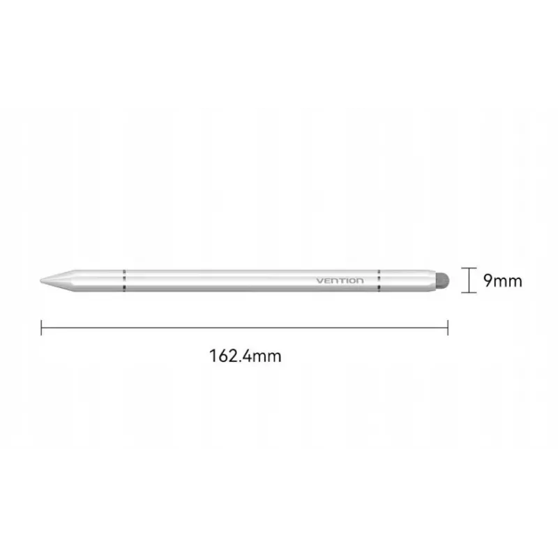 Stylus Vention KQLW0 3-em-1 magnético liga de alumínio, branco, 18,2 g