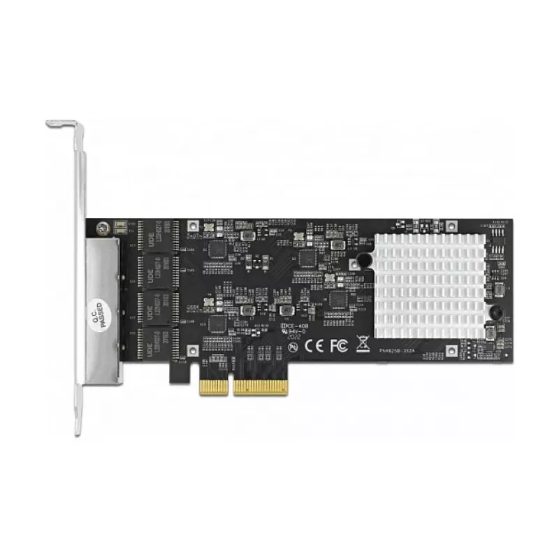 DeLOCK 89192 placa PCI Express x4 Quad LAN de 2,5 Gigabit, 4x RJ45, RTL8125
