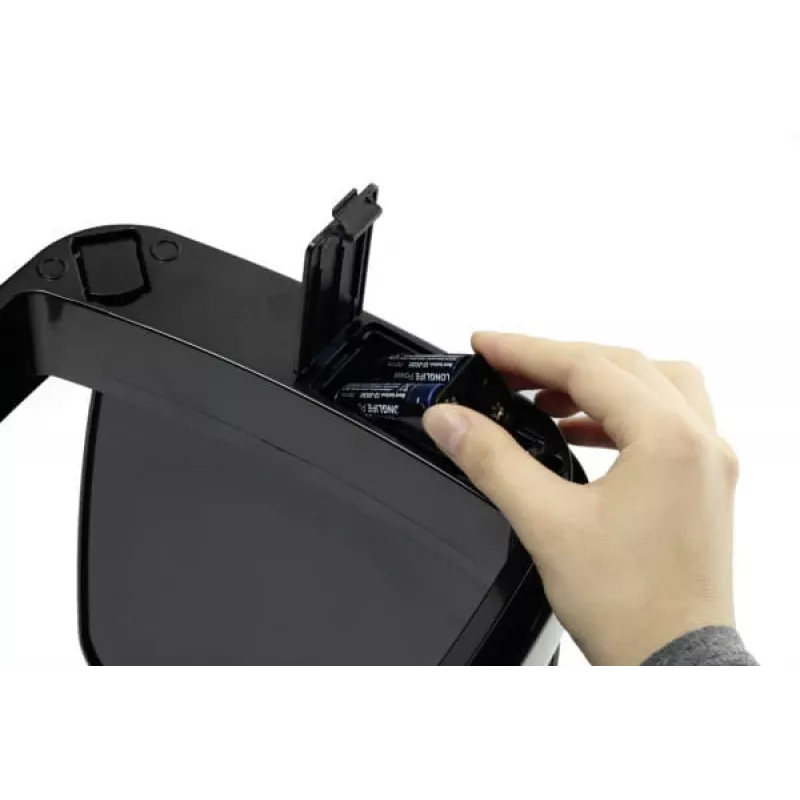 Durable TOUCH 12L retangular aço inoxidável prateado preto