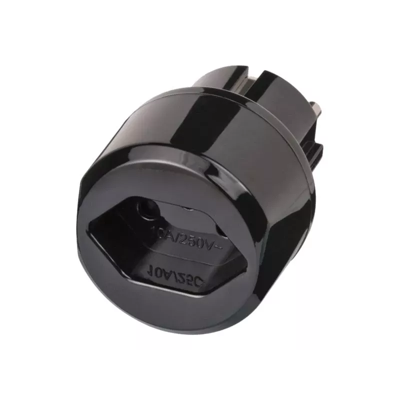 Adaptador de viagem brennenstuhl - adaptador de tomada - preto (1508480)