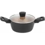Panela Russell Hobbs RH01669BEU7 20 cm, preta, interior em aço inoxidável
