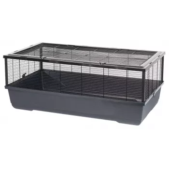Gaiola INTER ZOO Bernie preta para pequenos animais 100 x 54 x 39 cm metal