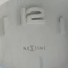 Relógio de parede NeXtime 5192wi Wood Wood Small, 22x20 cm, branco