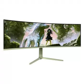 Monitor de computador curvo Arozzi Nova 49 polegadas (124,5 cm) Dual QHD 5120×1440 LED VA, 4 ms, Verde
