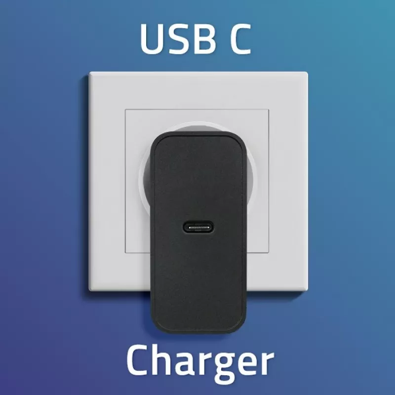 Carregador QOLTEC Super Quick PD 65W USB‑C Power Delivery 5–20V, 1x USB‑C, USB PD 3.0, ficha Type-C, 65 W
