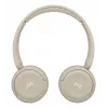 Headset JVC HA-S59W com fios e sem fios arco de cabeça música/dia a dia USB Type-C Bluetooth bege