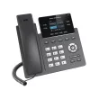 Telefone IP Grandstream Networks GRP2612G preto 4 linhas LCD