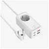 Adaptador de alimentação FIXED FIXCS65-1.5-WH com 2× USB-C PD 65 W e 2× portas USB-A
