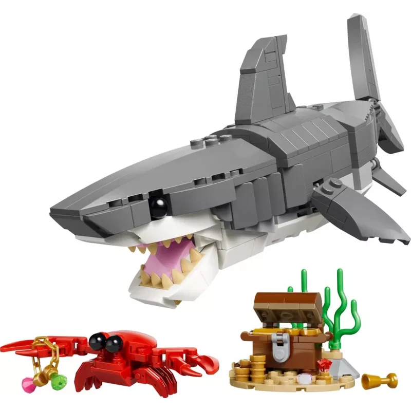 LEGO CREATOR 3 EM 1 31381 Tubarão assustador com um baú do tesouro