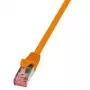 Cabo de rede LogiLink 2 m Cat.6 RJ-45 S/FTP laranja
