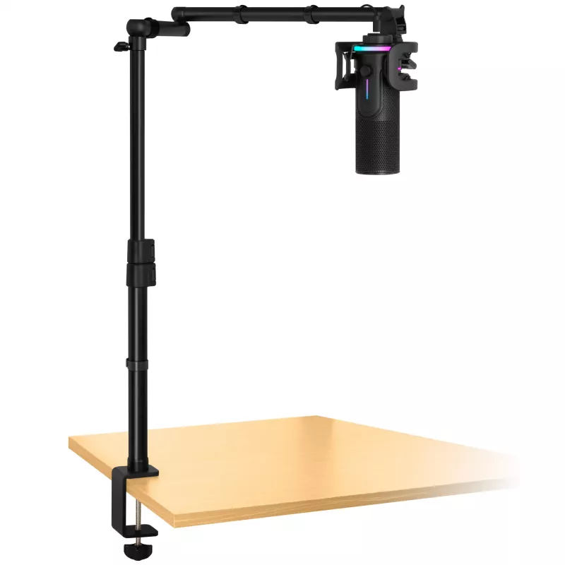 Braço de monitor Streamplify GAZU-979, mola a gás, altura ajustável para ecrãs e braços