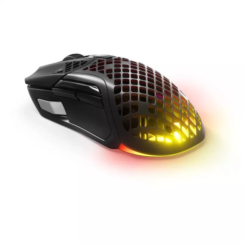Rato gaming SteelSeries Aerox 5 Wireless, ótico, preto