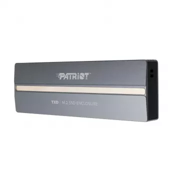 Caixa externa para SSD NVMe M.2 PCIe PATRIOT PV810UPNGM – USB-C 3.2 Gen 2, compatível com 2230/2242/2260/2280, até 8 TB, alumínio, cinzento
