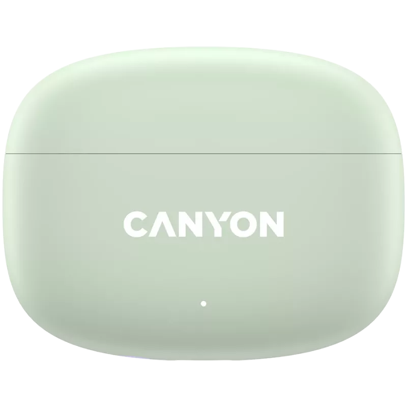Auscultadores Canyon TWS-9 CNS-TWS9G – True Wireless – Bluetooth 5.4 – In-Ear – 6h + 30h de autonomia – estojo de carregamento USB-C – controlo tátil – verde