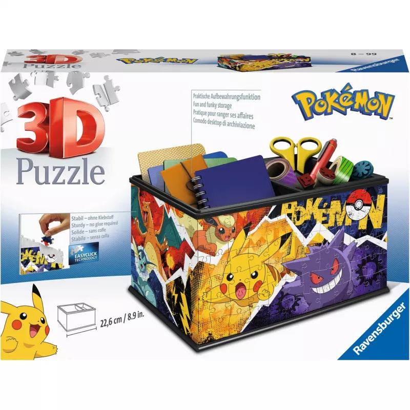 Puzzle 3D Ravensburger Pokémon 3D cartoons para criança a partir dos 8 anos