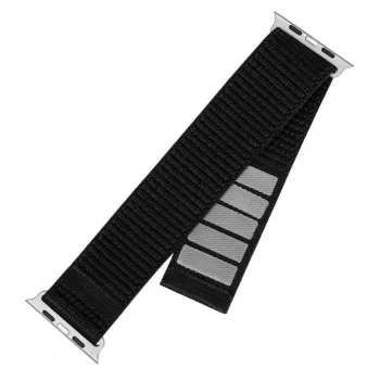 Bracelete de relógio em nylon FIXED Sporty Strap FIXNST2-436-BK para relógios 38/40/41mm, preto
