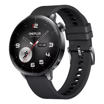 Smartwatch ONEPLUS Watch 3 43mm — 1,32 polegadas AMOLED, Snapdragon W5, GPS, NFC, IP68, 5 ATM, 354 mAh, caixa em aço inoxidável