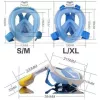 Máscara de snorkel Free Breath M2068G L/XL rosa — máscara de snorkel de visão total, tamanho L/XL