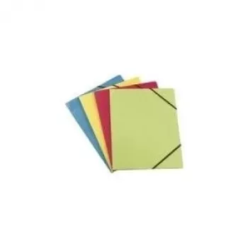 Pasta de arquivo com elástico Elba Carte Forte A4 com fixação de cantos cores sortidas (azul, amarelo, vermelho)