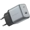 Carregador para dispositivos móveis Satechi ST-UC30WCM-EU — carregador AC universal para interior com 1× USB-C, Preto/Prateado