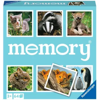 memory Animais bebés, jogo de memória