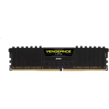 CORSAIR Vengeance 8GB DDR4 DIMM 3200MHz 1x8GB Unbuffered Single Rank 16-20-20-38 XMP 2.0 LPX PCB 1,35V Heatspreader preto