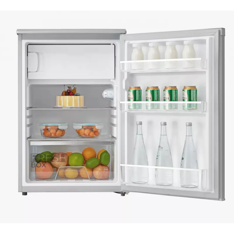 Frigorífico de livre instalação Midea MDRD168FGE01 — 113L (compartimento de refrigeração 97L, compartimento de congelação 16L), 84,5 cm, branco