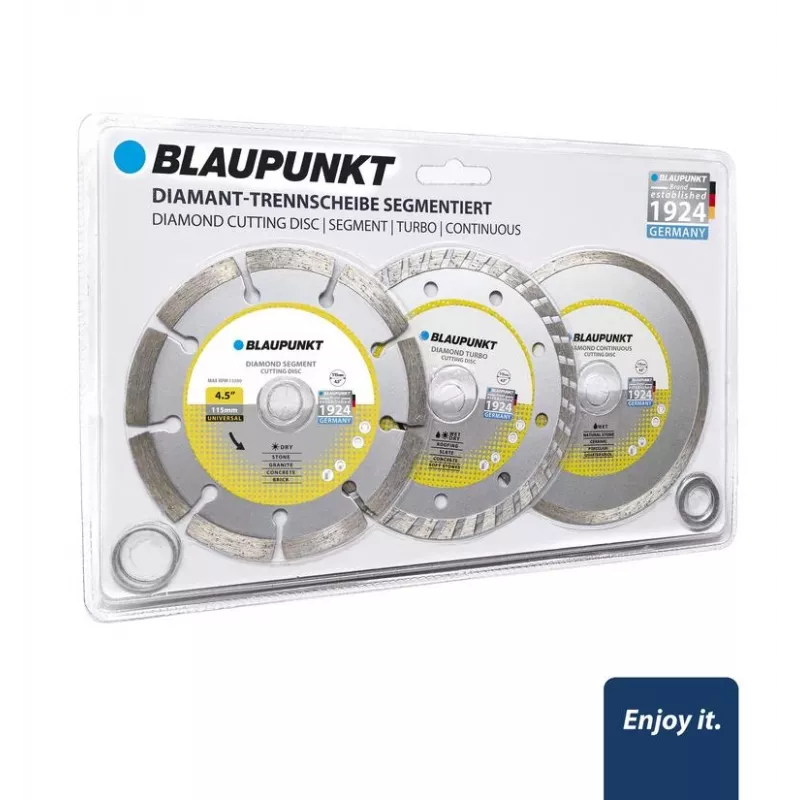 Conjunto de discos de corte/rebarbar BLAUPUNKT BP-CW-D4115, 3 unid.