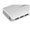 Carregador portátil Esperanza EMP106WE Radium — 8000 mAh, saída para 3 dispositivos, entrada Micro-USB, saídas 5V/2A e 5V/1,5A/1A, cinzento