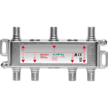 Splitter de cabo Axing SVE06001 75 Ω 5 - 2400 MHz